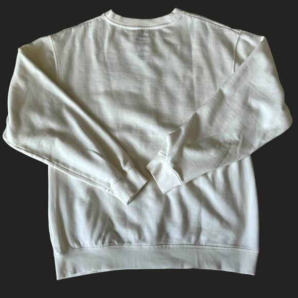 Golden Hour Women's Crewneck Beverly Hills Graphic Sweatshirt Cream Size Large - Picture 3 of 7